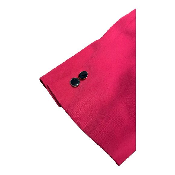 Vintage Petite Sophisticate Women’s Blazer Size 6 Polka Dot Scarf, Fuchsia, NWT - Picture 6 of 8